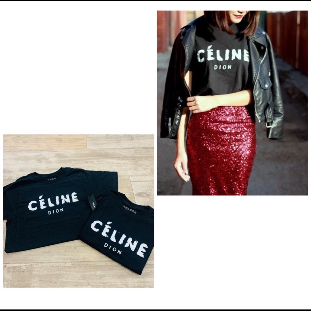 REASON Celine Dion Shirt Size Small